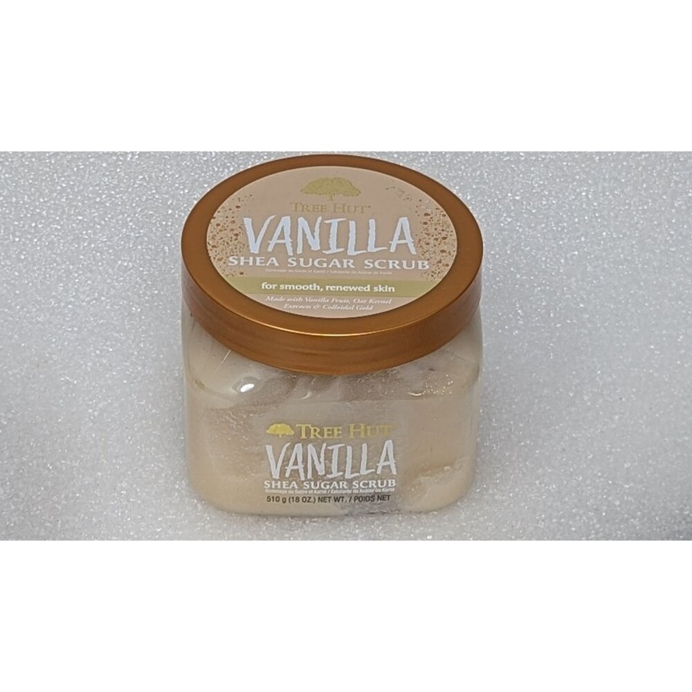 Tree Hut Vanilla Shea Sugar Scrub 18 Oz For Smooth Renewed Skin